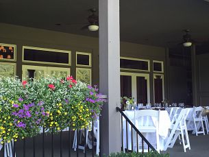 Lunch Set on the Patio at Lake Toxaway CC, NC